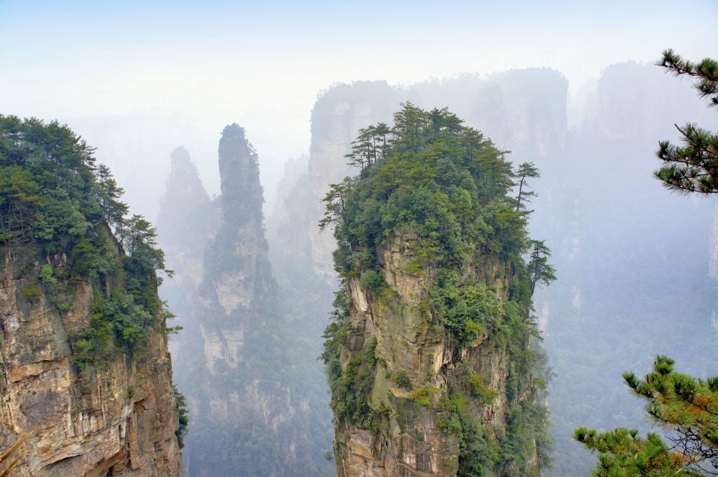 Avatar Mountain in Yuanjiajie Scenic Area